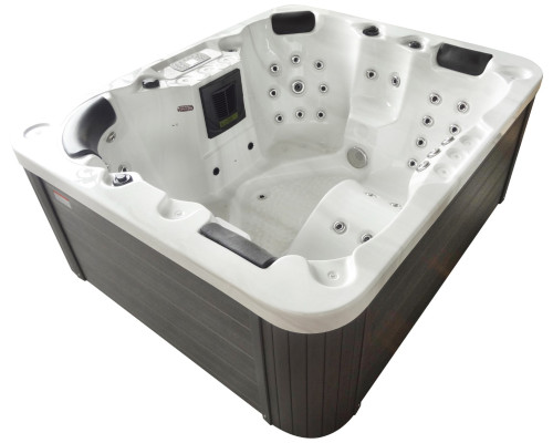 СПА-бассейн Aquajoy Como (190х160х82 см), Серебристо-белый мрамор
