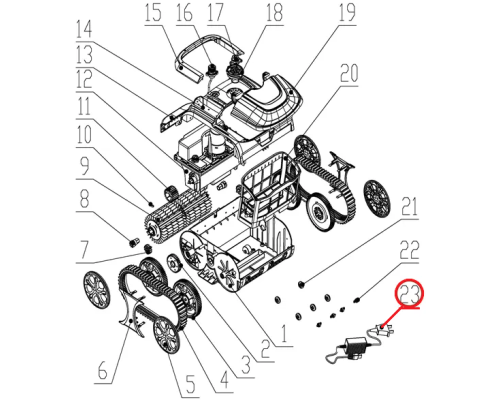 Зарядное устройство к пылесосу Wybotics WY200, (charger №23/WY200)