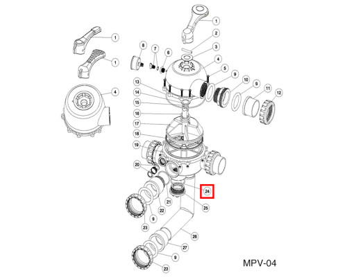 Уплотнительное кольцо для заглушки Emaux MPV-04 (2020017)