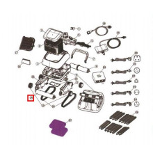 Сборная передняя цилиндрическая трубка для Aquaviva 7310 Black Pearl (71150)