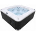 Переливной СПА-бассейн Aquajoy Serenity (250х230х96 см), Серебристо-белый мрамор
