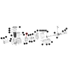 Пластиковое кольцо диффузора насоса SLP, (A09150028 №13)