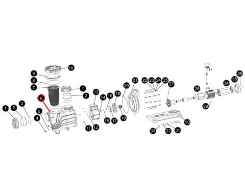 Корпус насоса SLP, (A01080063 №6)