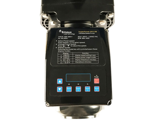 Обладнання для басейну Насос Emaux SPV150 (220 В, 20 м3/год, 1.5 HP) зі зміною швидкості