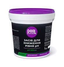 Засіб для зниження рівня pH Poolman pH Minus, 1кг