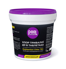 Засіб для знезараження води Poolman Multiaction Chlor T84, 1кг