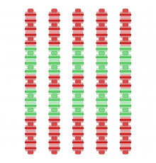 Разделитель дорожки Hayward Big Red/Green, AISI 316, 50 м