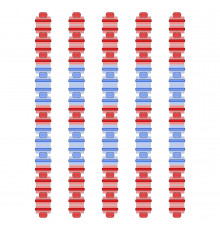 Разделитель дорожки Hayward Big Red/Blue, AISI 316, 25 м