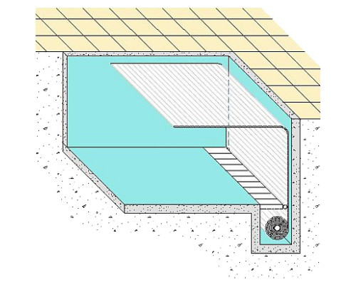 Ролеты для бассейна ролетное накрытие для бассейна подводная Protect 8х4м