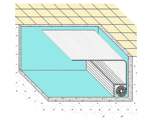 Ролеты для бассейна ролета для бассейна подводная Protect 7х3м