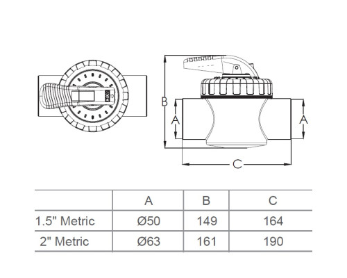 Кран Emaux V40-2 (E) двухпозиционный 50 мм