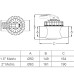 Кран Emaux V50-2 (E) двухпозиционный 63 мм