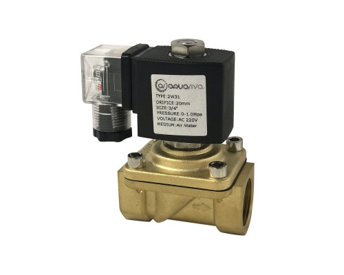 Клапан соленоидный Aquaviva 2W31 (DN20-3/4) d25 мм