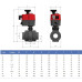Кран шаровый с электроприводом Effast d75 мм PTFE/EPDM BDREBKY1A0750
